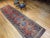 Traditional Antique Persian Kurdish Bidjar Runner, Handwoven Geometric Pattern, Terracotta & Navy, 3’ X 13’ For Sale - Image 3 of 18