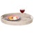 Artifacts Rattan Oval Tray with Cutout Handles in White Wash - 18" For Sale - Image 4 of 8