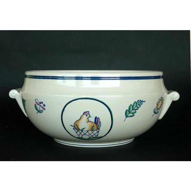 Italian Pottery Bowl by Giovanni Gariboldi for San Cristoforo Ginori, 1930s For Sale - Image 6 of 6