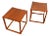 Pair of Kai Kristiansen for Aksel Kjaersgaard Side Tables in Teak For Sale