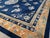 Navy Blue Galerie Shabab Collection Mid-20th Century Handmade Chinese Art Deco Room Size Carpet For Sale - Image 8 of 10