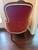 Late 20th Century Henredon French Provincial Rust Velvet Armchair With Contrasting Welt & Down Cushion For Sale - Image 10 of 12