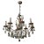 Eight-Light Chandelier with Smoked Crystal Drop Pendants, 1950s For Sale - Image 6 of 6