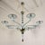 Mid-Century Modern 1980s Blue and Brown Murano Glass Chandelier For Sale - Image 3 of 12