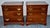 Vintage Pair Mahogany Nightstands Chippendale Chests With Pull Out For Sale - Image 14 of 18
