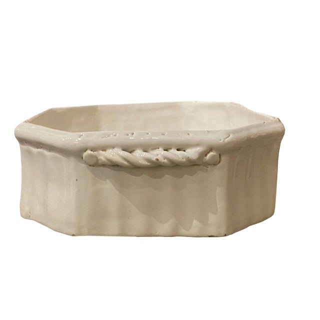 French Early 19th Century French White Faience Dish For Sale - Image 3 of 7