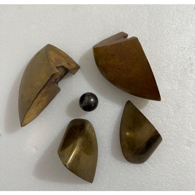 Xavier Corberó i Olivella, Spanish Catalan Xavier Corbero Bronze Steel Architectural Abstract Sculpture, 1963 For Sale - Image 14 of 14