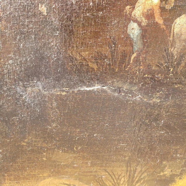 Animated Landscape, 17th Century, Oil on Canvas, Framed For Sale - Image 11 of 18