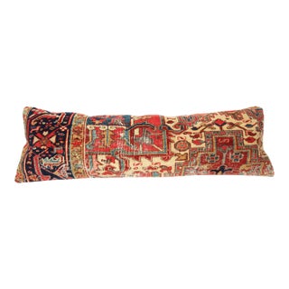 Antique Handmade Authentic Rug Pillow Cover -16'' X 47'' For Sale