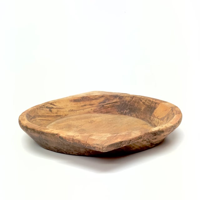 Monumental Rustic Wooden Platter or Serving Tray For Sale In Miami - Image 6 of 9