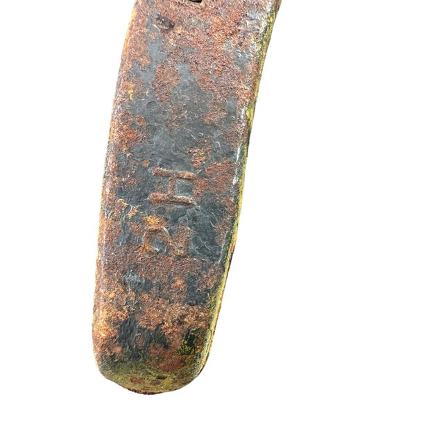 Orange Mid 20th Century Diamond Pitching Horseshoes Wall Decor- Set of 3 For Sale - Image 8 of 8