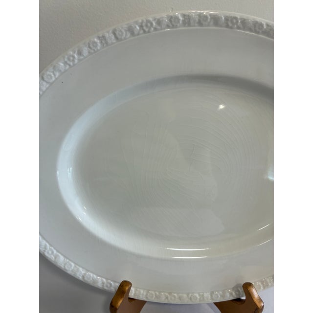 Vintage Wedgwood & Co. Embossed Ironstone Platter, England For Sale In Oklahoma City - Image 6 of 8