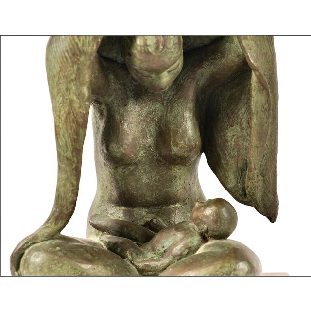 Bronze Sculpture of Mother and Child, Jose Kuri-Brena (Mexican, 1914-2004): For Sale In Los Angeles - Image 6 of 7