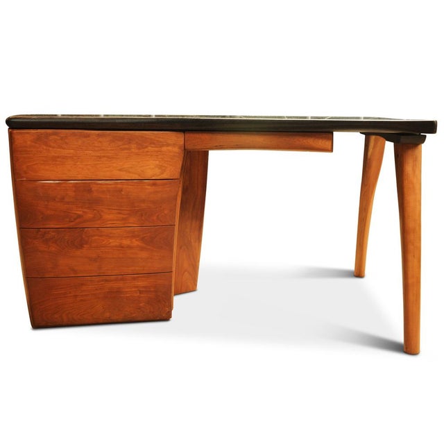 An Alun Heslop Organic Statement Desk by UK Designer, Artist & Maker with Four Storage Drawers Will work well in both a...