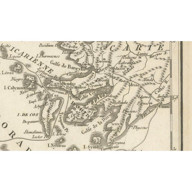 Antique Map of Asia Minor Coast and Greek Islands from Ambroise Tardieu, 1825 For Sale - Image 10 of 13