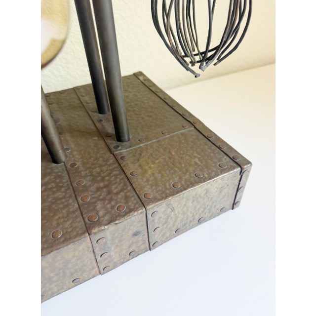 1940s 1940s Bronze Biomorphic Table Lamp For Sale - Image 5 of 14