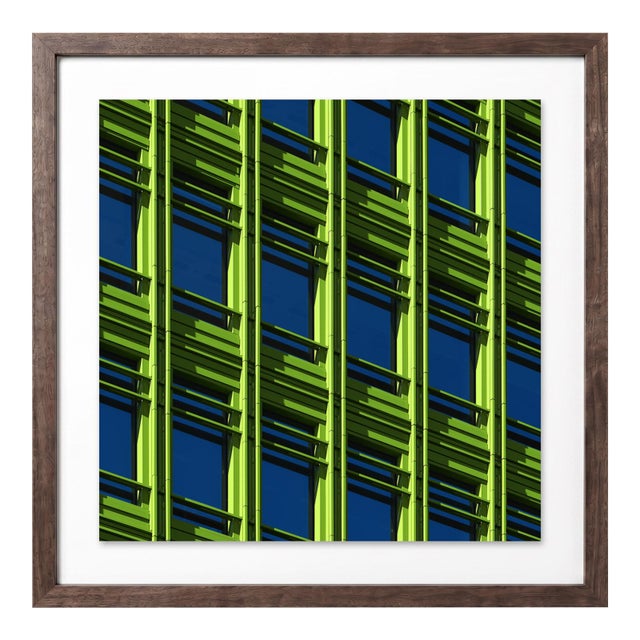 “Central Saint Giles 05” Giclee Archival Pigment Print 18x18 Framed in Walnut For Sale