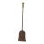 Antique 18th Century Wrought Iron Turned Brass English Fireplace Shovel Tool 15 For Sale
