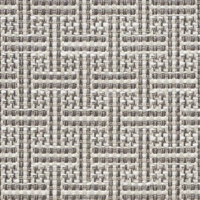 Contemporary Schumacher Brickell Indoor & Outdoor Fabric in Stone For Sale - Image 3 of 3