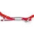 Contemporary Sterling Silver Red Jasper Bead Station Bracelet with Bolo Clasp For Sale - Image 3 of 4