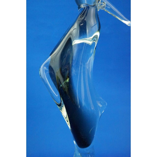 Large Sculpture of Stylized Woman in Smoked Sommerso Murano Glass by Franco Bottaro, 1920s For Sale - Image 16 of 18