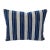Robshaw Cabana Azure Blue Stripe 16 X 20 Decorative Pillow With Down/Feather Insert For Sale
