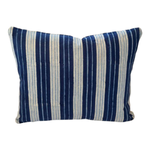 Robshaw Cabana Azure Blue Stripe 16 X 20 Decorative Pillow With Down/Feather Insert