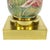 1940s Vintage Neoclassical Hand Painted Porcelain & Brass Lamp C1940 For Sale - Image 5 of 11