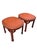 ​Elevate your living space with this striking pair of vintage Chinoiserie Asian Modern side tables by Jasper. The side...