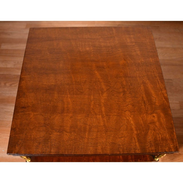 1930 Regency Neoclassical Style Mahogany TwoTier EndTables Schmieg & Kotzian For Sale - Image 14 of 18