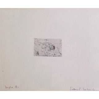 Giovanni Fattori, Crouching Dog, Etching For Sale