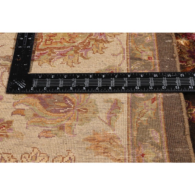 Textile Vintage Indian Agra Rug, 08'11 X 11'08 For Sale - Image 7 of 10