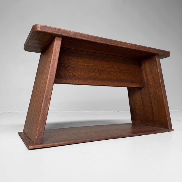 Vintage Wooden Fumidai Step Stool, Japan, 1950s For Sale - Image 10 of 10