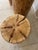 Tan Set of Three Solid Wood Stump Side Tables For Sale - Image 8 of 12