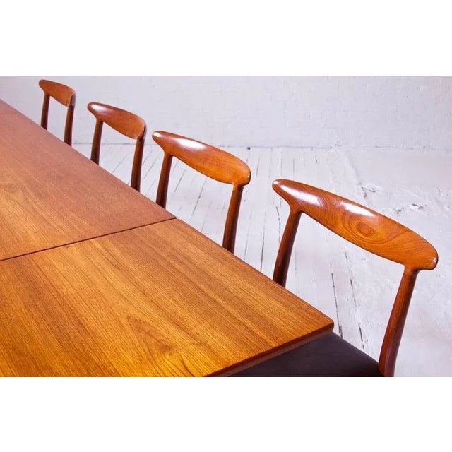 Wood Rare Vintage At-316 Hans J. Wegner Extension Dining Table in Teak, 1960 For Sale - Image 7 of 10