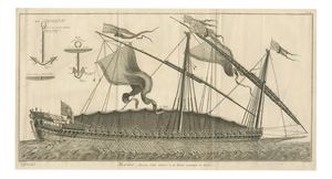 After Jacques Nicolas Bellin, La Réale French Royal Galley, Large Engraving, 1769
