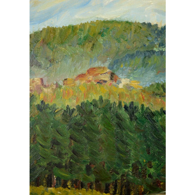 Impressionist House in the Forest, Mid-Century German Landscape With Trees, 1937 For Sale - Image 3 of 8