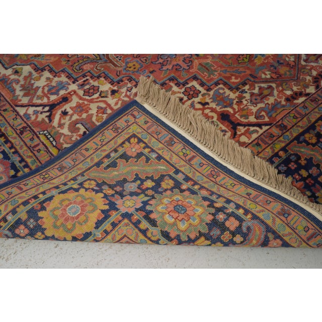 Karastan Heriz Approx. 9x12 Room Size Oriental Style Rug For Sale - Image 9 of 10