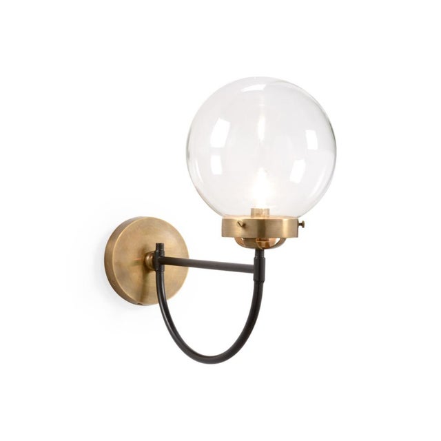 Wildwood Wildwood Brass Bistro Sconce For Sale - Image 4 of 4