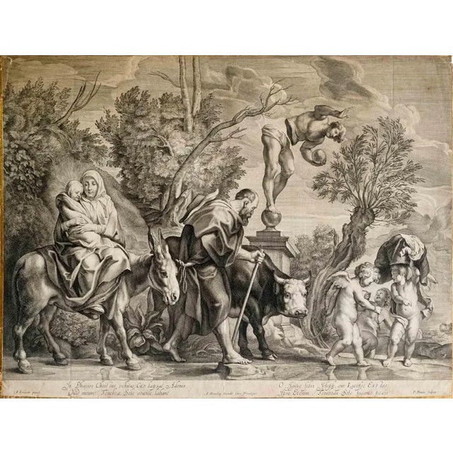 After Annibale Carracci, Christ and the Samaritan, 17th Century, Etching For Sale - Image 4 of 4