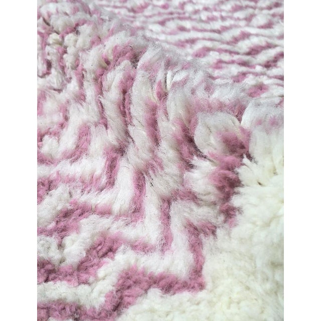 Pink Moroccan Area Rug - 10.1 X 7.8 Ft For Sale - Image 4 of 8