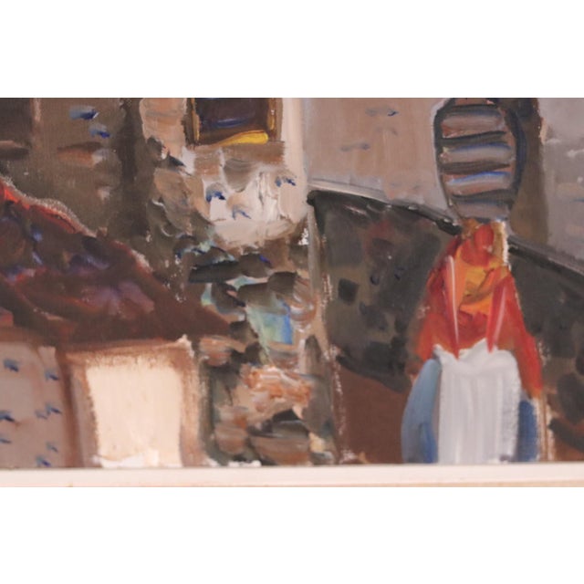 Eric Lo, Southern Street, 1960s, Oil on Canvas, Framed For Sale - Image 6 of 14
