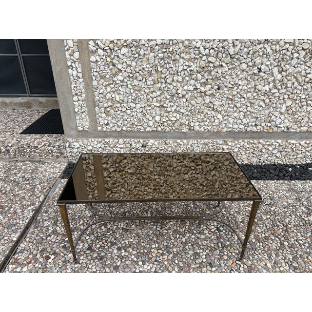 1940s French Louis XVI Style Brass Cocktail Table For Sale - Image 10 of 10