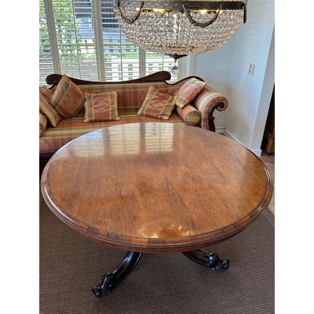 Antique Padouk Dining Table For Sale - Image 9 of 11