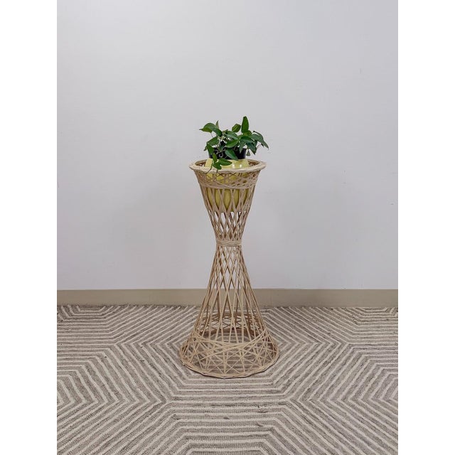 Mid 20th Century Russell Woodard Spun Fiberglass Plant Stand Vintage MCM Rare 30" Tall For Sale - Image 5 of 9