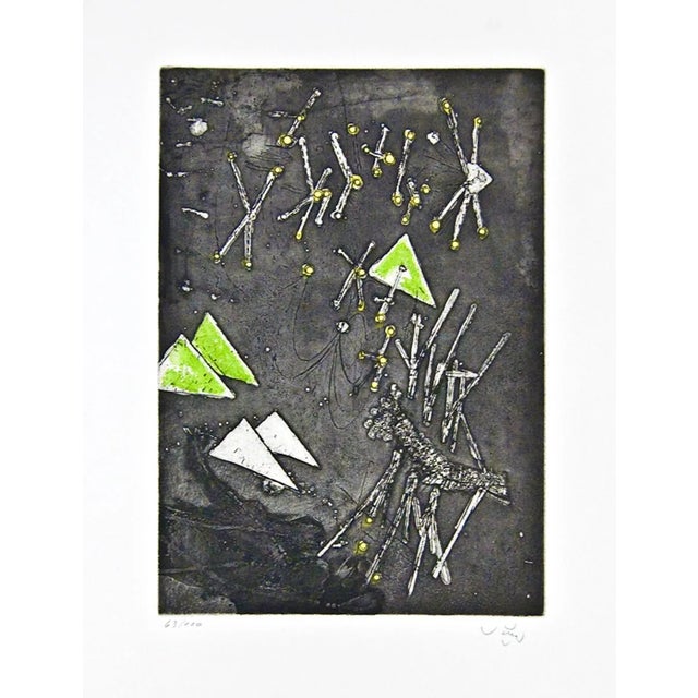 Untitled - Original Etching by Roberto Matta For Sale