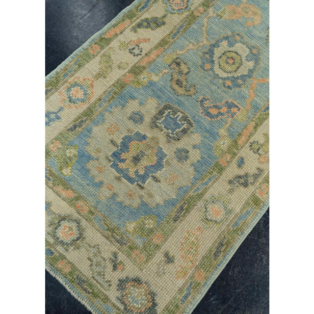 Textile Turkish Oushak Rug 2'4"x 5'3" #20127 For Sale - Image 7 of 8