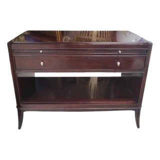 Vintage Mahogany Barbara Barry for Baker Oversized One Drawer Commode Night Stand For Sale