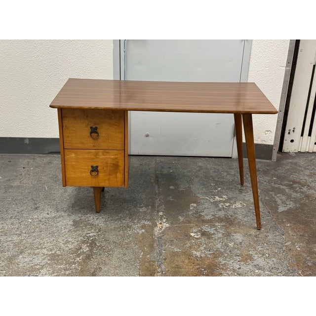 Wood Paul McCobb Planner Group for Winchendon Desk, Circa 1950's For Sale - Image 7 of 13