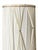 Vintage Ivory Globe Table Lamp With Raised Botanical Vines and Tall Gathered Shade For Sale - Image 9 of 12